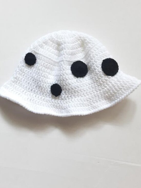 Crochet Trafalgar Law Bucket Hat, Handmade Anime Heart Pirates Jolly Roger